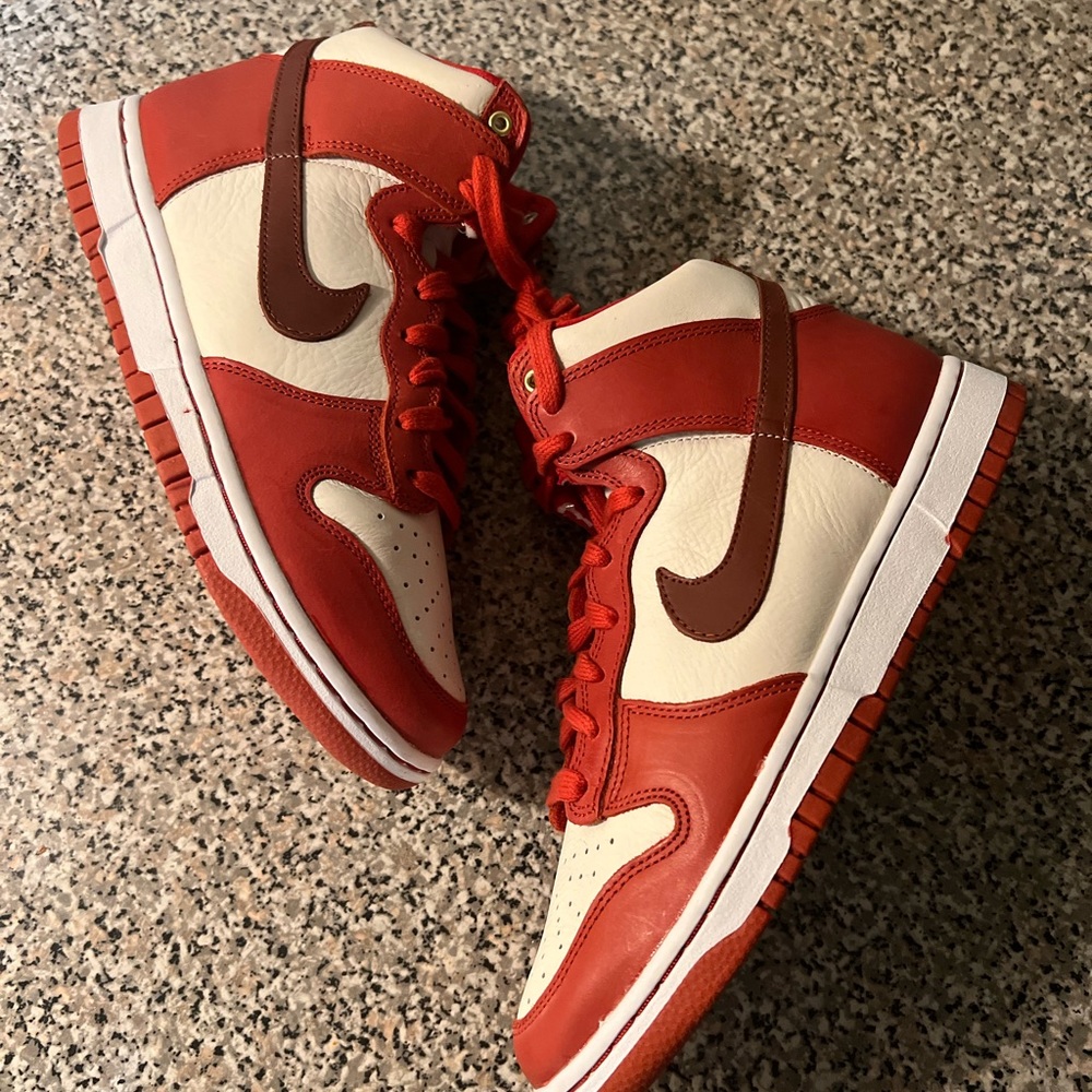 Nike Dunk High 70 Lxx Cinnabar Mars Stone Red White Dx0346-600 Women Size 8 New View 4